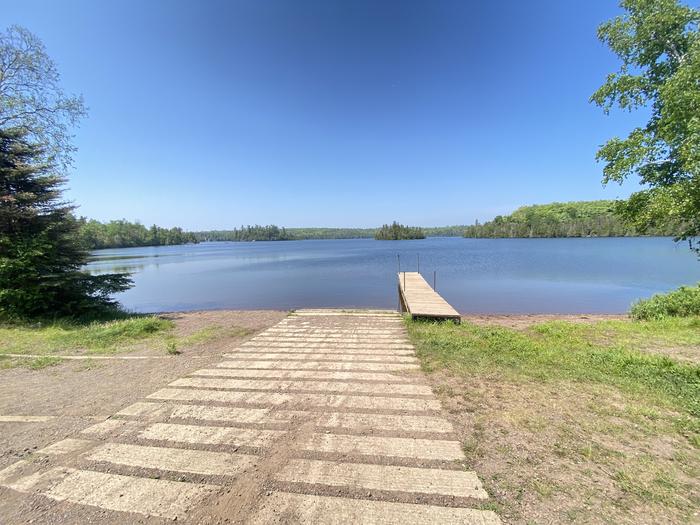 Ninemile Lake, dock, and boat launch