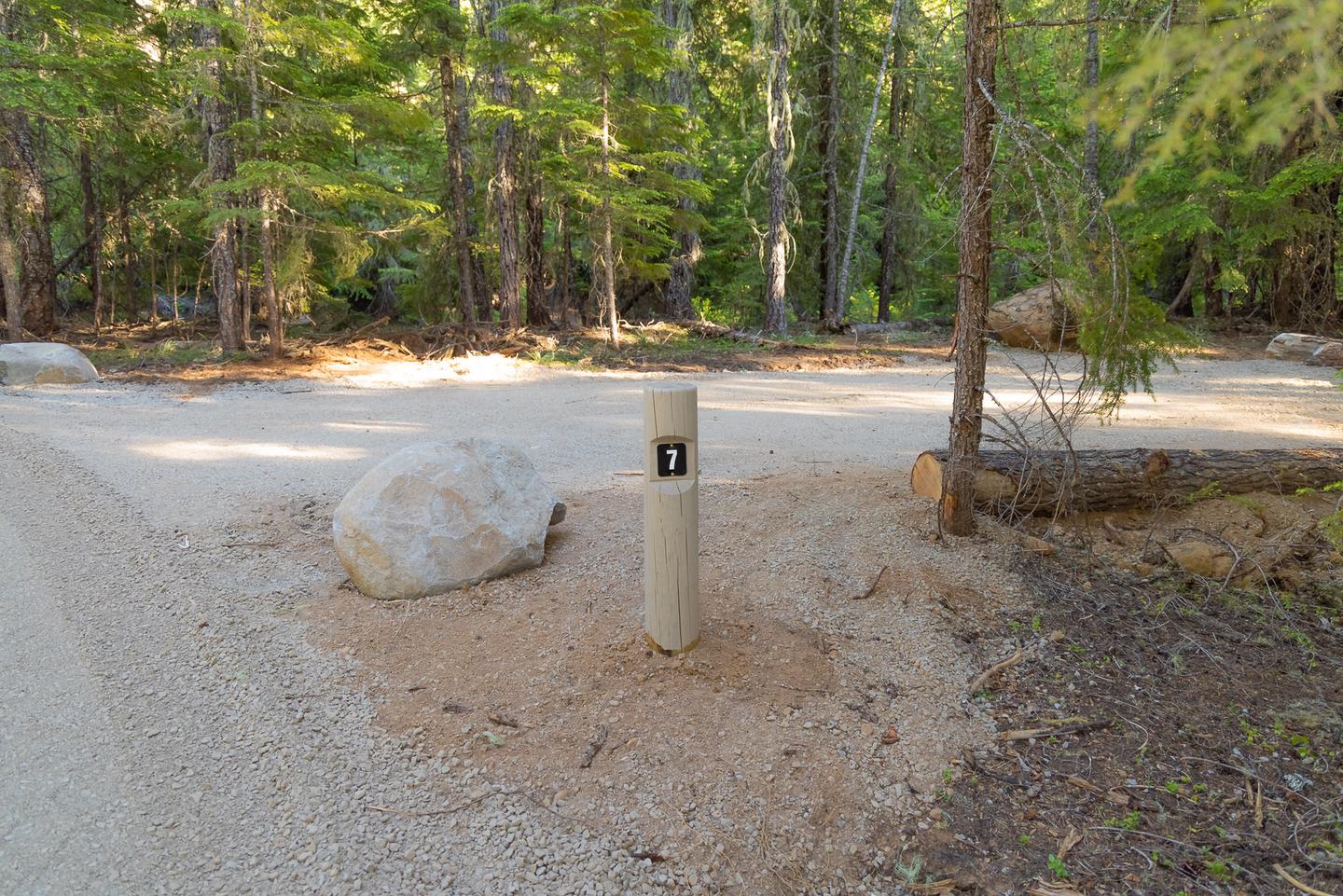 Site 7 at Stone Creek Campground.