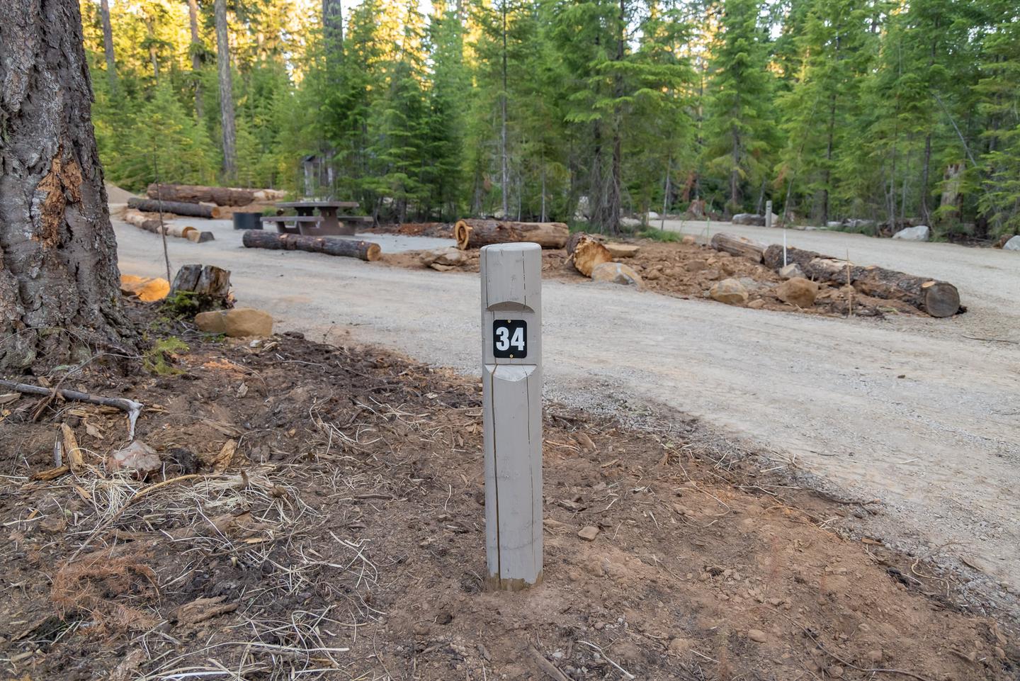 Site 34 at Stone Creek Campground.
