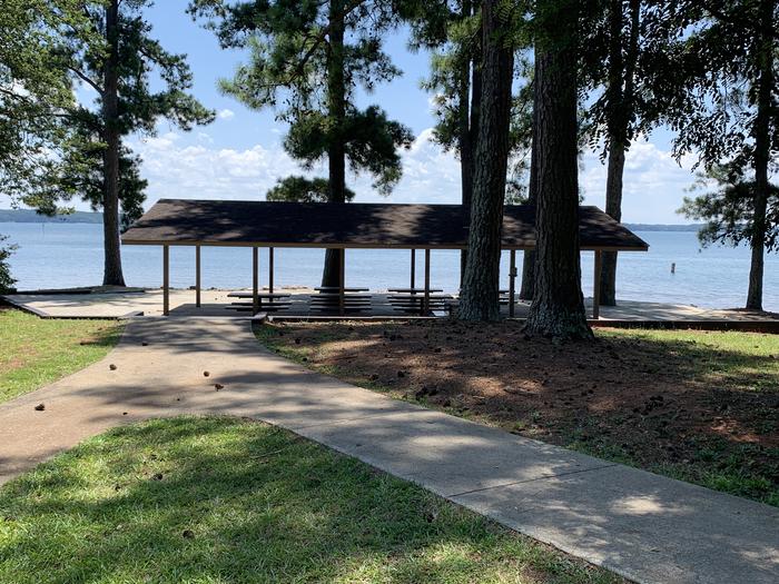 A photo of Site 1 of Loop BROY at BROYLES with Boat Ramp, Picnic Table, Shade, Waterfront
