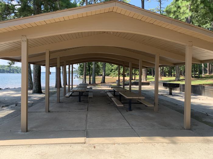 A photo of the shelter area at Broyles