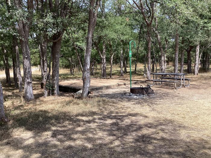 A photo of Site Group Area of Loop TEJAS PARK at TEJAS PARK with Picnic Table, Tent Pad, Lantern Pole