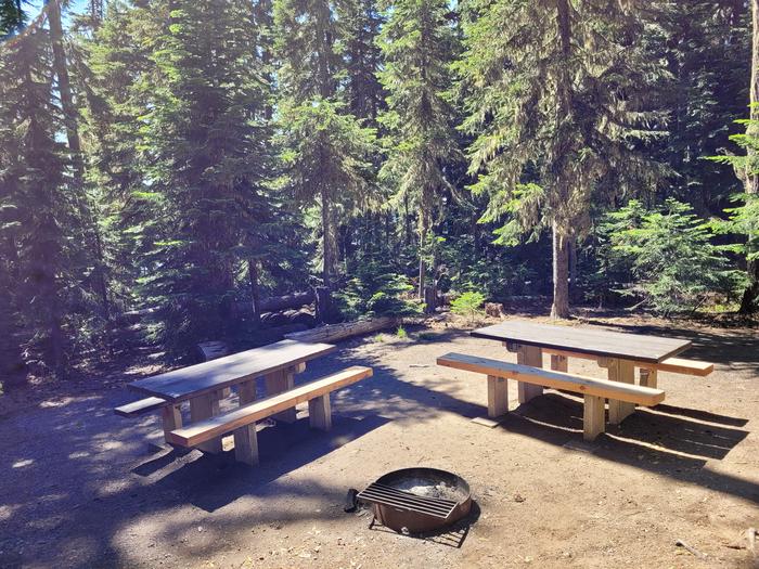 Site 078 amenities and lake viewSite 078 picnic tables and fire ring