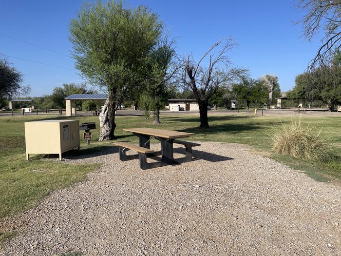 Site #57 has bear box, picnic table and grill