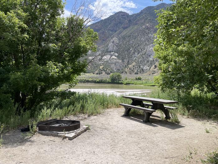 A photo of Site 3 of Loop  at Rainbow Park Campground with Picnic Table, Fire Pit