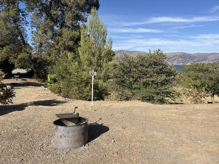 A photo of Site 112 of Loop Putah at Putah Canyon Campground- Napa, CA (BOR) with Fire Pit