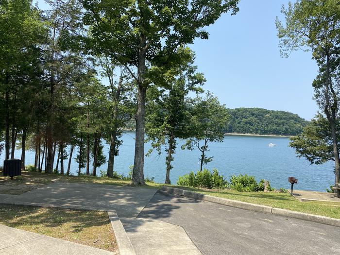 A photo of Site A100 of Loop CPOI at CUMBERLAND POINT CAMPGROUND with Waterfront, panoramic views of the lake. 
