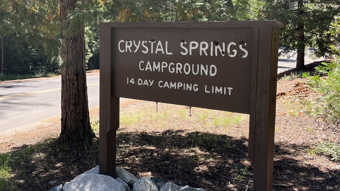 Crystal Springs Entrance Sign