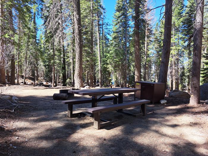 Site # 88Picnic table, bear bin and firepit