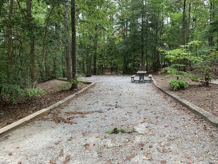 A photo of Site 203 of Loop D at NORTH BEND PARK with Picnic Table, Tent Pad