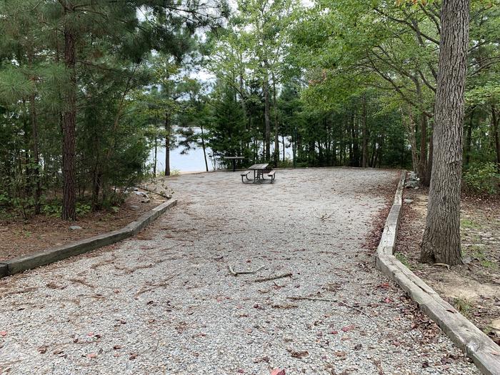 A photo of Site 207 of Loop D at NORTH BEND PARK with Tent Pad, Waterfront