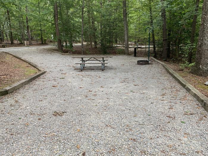 A photo of Site 210 of Loop D at NORTH BEND PARK with Picnic Table, Fire Pit, Shade, Tent Pad, Lantern Pole