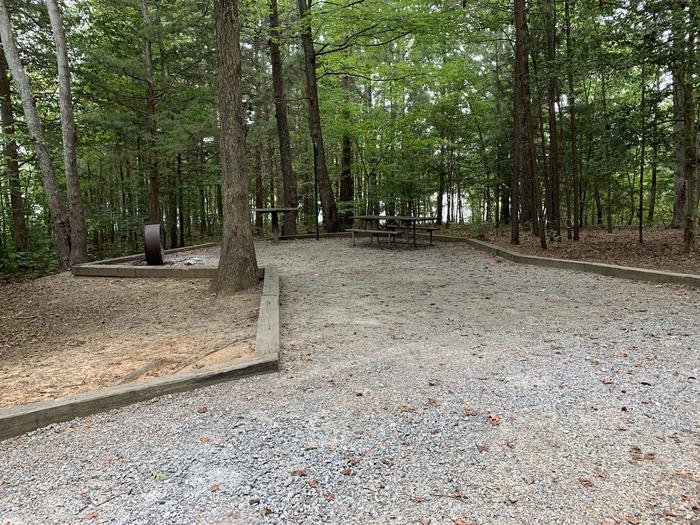 A photo of Site 214 of Loop D at NORTH BEND PARK with Picnic Table, Fire Pit, Lantern Pole