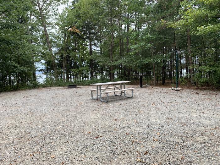 A photo of Site 221 of Loop D at NORTH BEND PARK with Picnic Table, Fire Pit, Lantern Pole