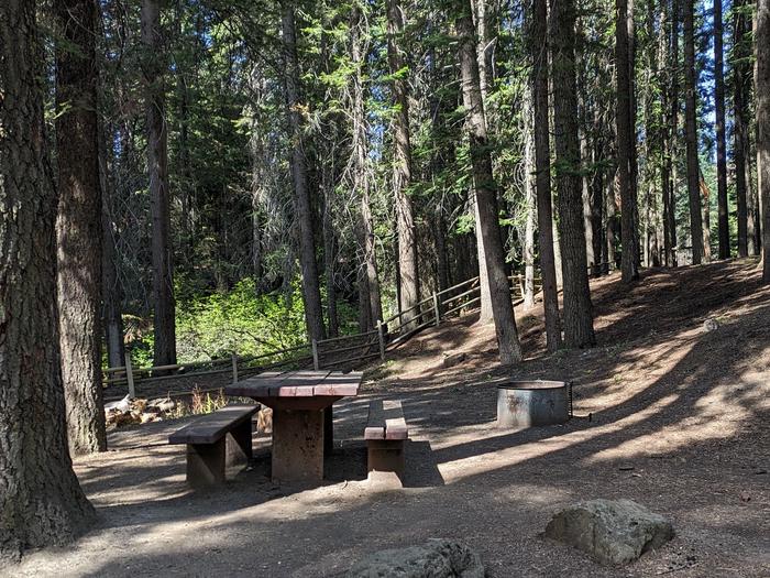 Site 7 in Cabin Creek Campground