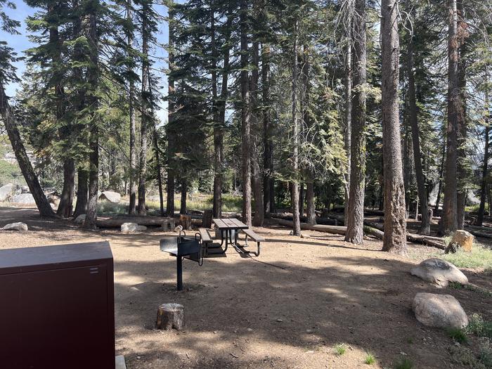 A photo of Site 20 of Loop 2 at Northshore Campground - Loon Lake (CA) with Fire Pit