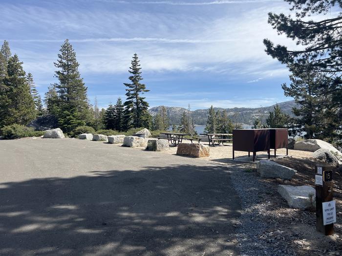 A photo of Site 15 of Loop 2 at Northshore Campground - Loon Lake (CA) with Fire Pit