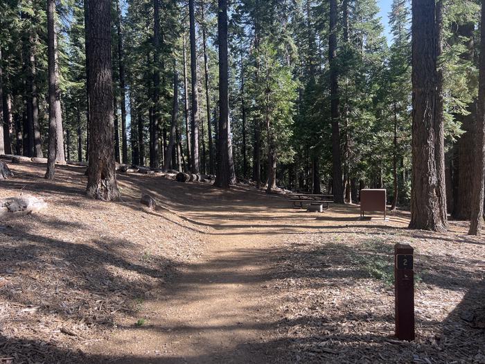A photo of Site 2 of Loop West at West Point Campground