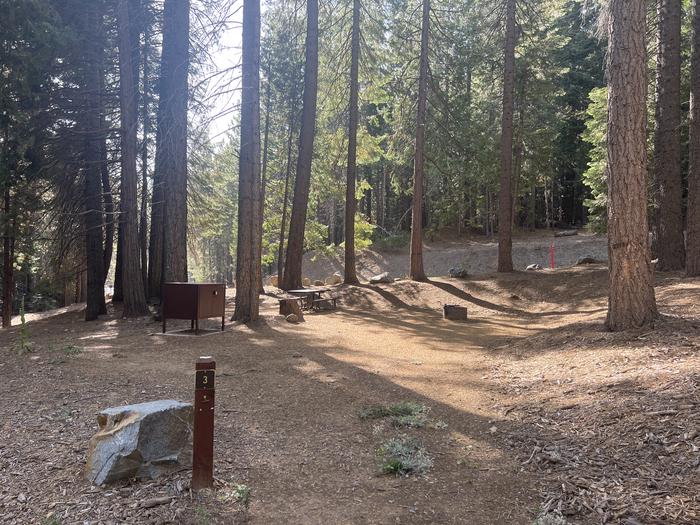 A photo of Site 3 of Loop West at West Point Campground