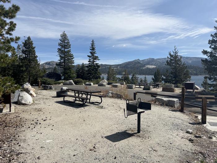 A photo of Site 16 of Loop 2 at Northshore Campground - Loon Lake (CA) with Fire Pit