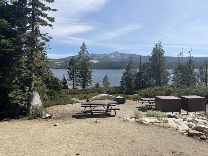 A photo of Site 17 of Loop 2 at Northshore Campground - Loon Lake (CA) with Fire Pit
