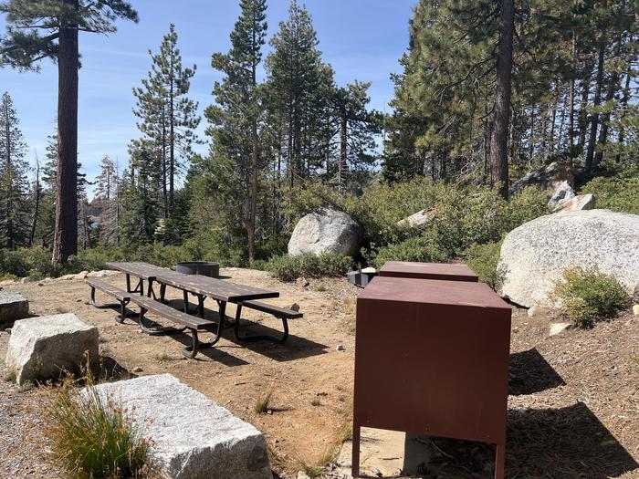 A photo of Site 8 of Loop 1 at Northshore Campground - Loon Lake (CA) with Fire Pit