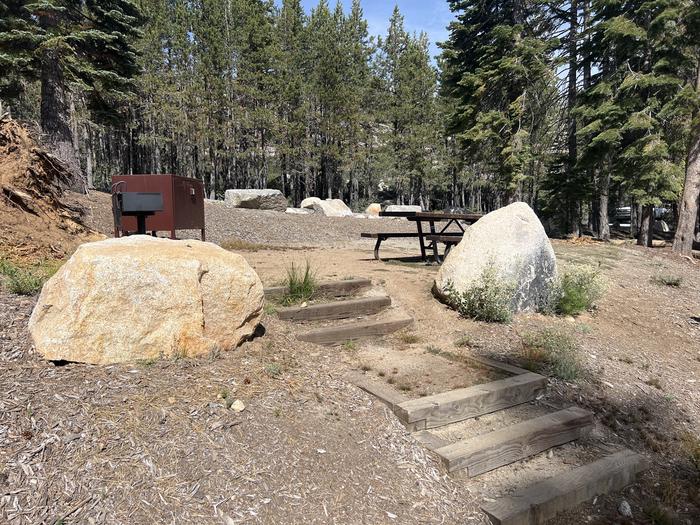 A photo of Site 23 -Loop 2 at Northshore Campground - Loon Lake (CA) with Fire PitA photo of Site 23 of Loop 2 at Northshore Campground - Loon Lake (CA) with Fire Pit