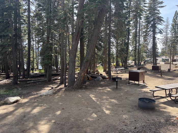 A photo of Site 21 Loop 2 at Northshore Campground - Loon Lake (CA) with Fire PitA photo of Site 21 of Loop 2 at Northshore Campground - Loon Lake (CA) with Fire Pit