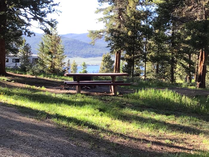 A photo of Site 008 of Loop LAKE at Lakeview Gunnison with Picnic Table, Fire Pit, Tent Pad