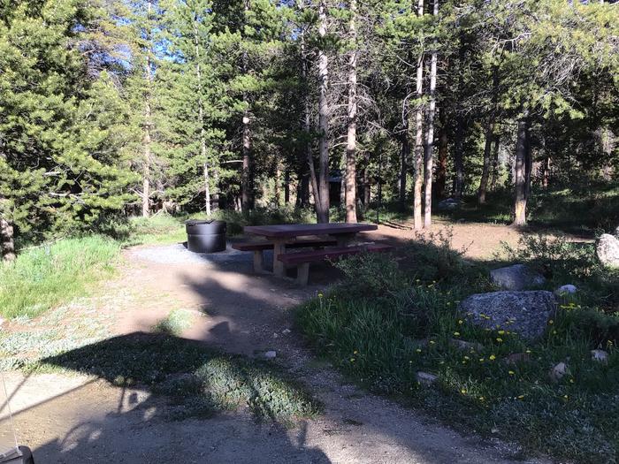 A photo of Site 003 of Loop LAKE at Lakeview Gunnison with Picnic Table, Fire Pit, Tent Pad