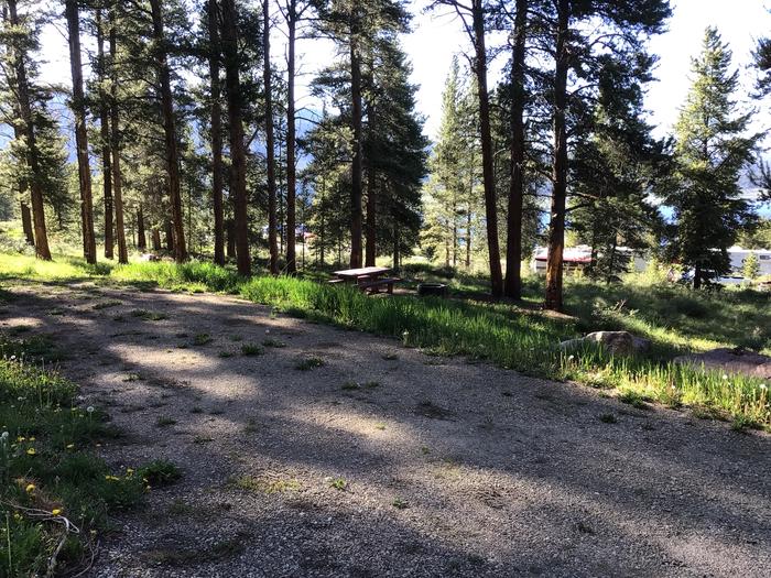 A photo of Site 017 of Loop LAKE at Lakeview Gunnison with Picnic Table, Fire Pit