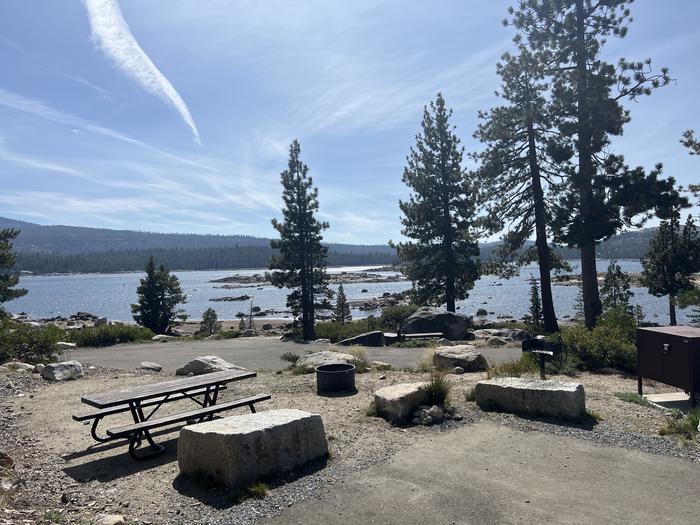 A photo of Site 7 of Loop 1 at Northshore Campground - Loon Lake (CA) with Fire Pit