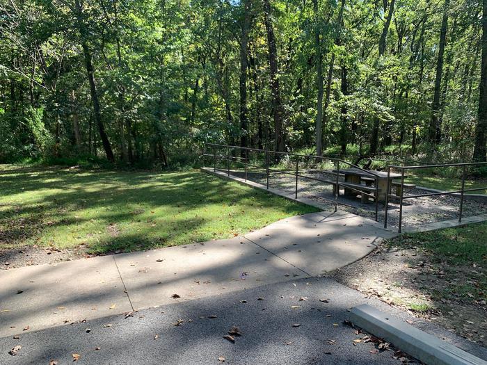picnic table and fire pit located on the left and to the right.standard elctric