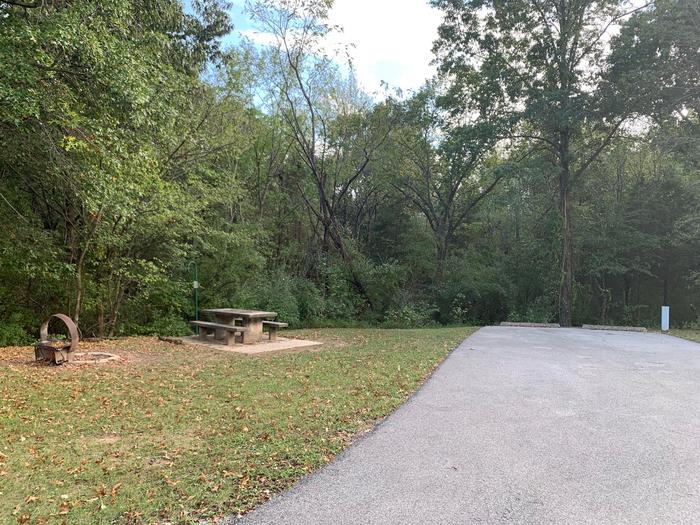 There is a picnic table located on the left side of the pad. Hook ups are rear right side of the parking pad. There is a picnic table located on the left side of the pad. Hook ups are rear right side of the parking pad. site. 