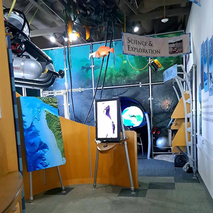 Olympic Coast Discovery CenterScience and Exploration exhibit in Olympic Coast Discovery Center