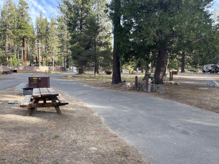 A photo of Site RV 15 of Loop Outer Camp Loop at Meeks Bay Resort with Picnic Table, Food Storage, Full Hookup