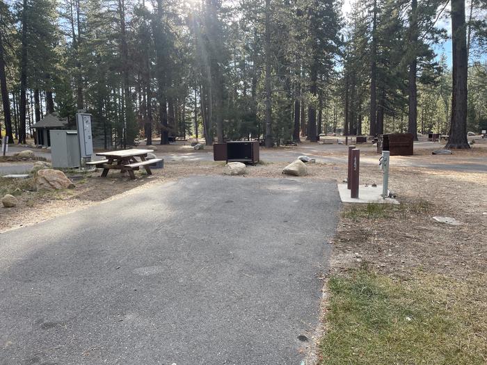 A photo of Site RV 2 of Loop Outer Camp Loop at Meeks Bay Resort with Fire Pit, Food Storage, Full Hookup