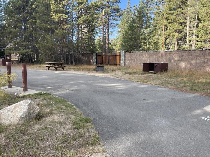 A photo of Site RV 8 of Loop Outer Camp Loop at Meeks Bay Resort with Picnic Table, Fire Pit, Food Storage, Full Hookup