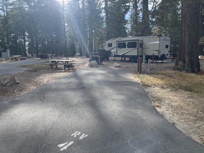 A photo of Site RV 4 of Loop Outer Camp Loop at Meeks Bay Resort with Fire Pit, Food Storage