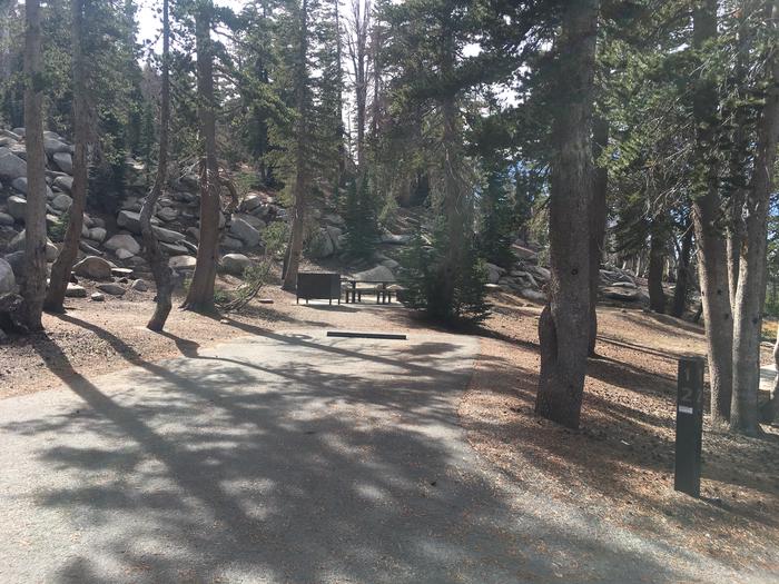 A photo of Site 012 of Loop Loop 2 at MOUNT ROSE (NV)  with Picnic Table, Fire Pit, Shade, Food Storage, Tent Pad