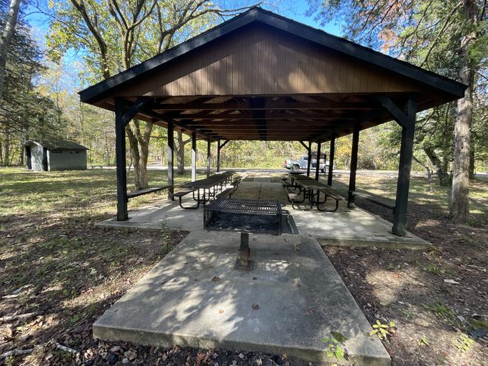A photo of Site PAV2 of Loop Pavilion 2 at RED BLUFF CAMPGROUND with Picnic Table