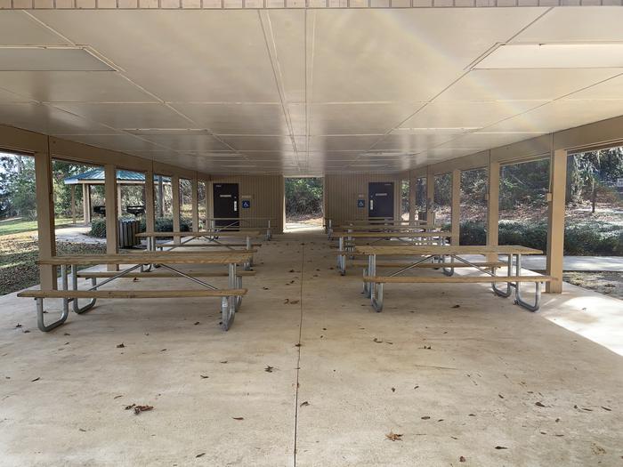 A photo of Site Highland Shelter of Loop  at Highland Park with Picnic Table