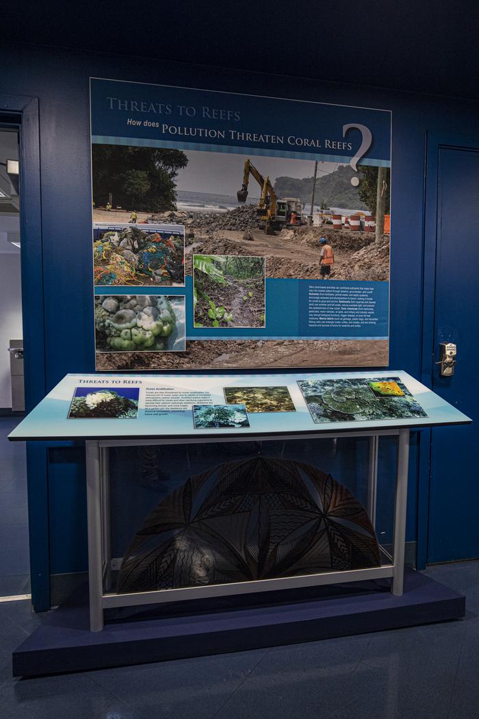 Tauese PF Sunia Ocean CenterOne exhibit in the Tauese PF Sunia Ocean Center