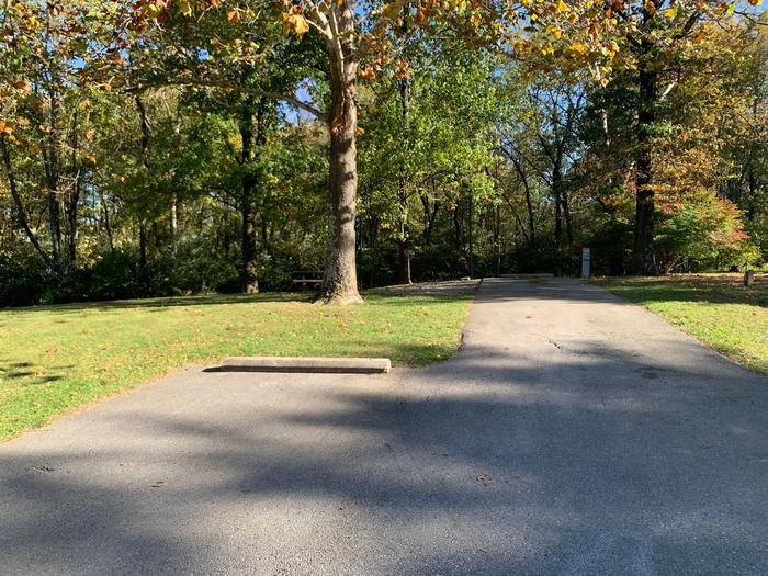 picnic table, fire pit, and extra parking located on left side of the pad. water, sewer, and electric located on the right side of the pad.
