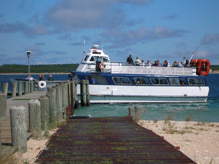 Ferry Docking at South Manitou Island