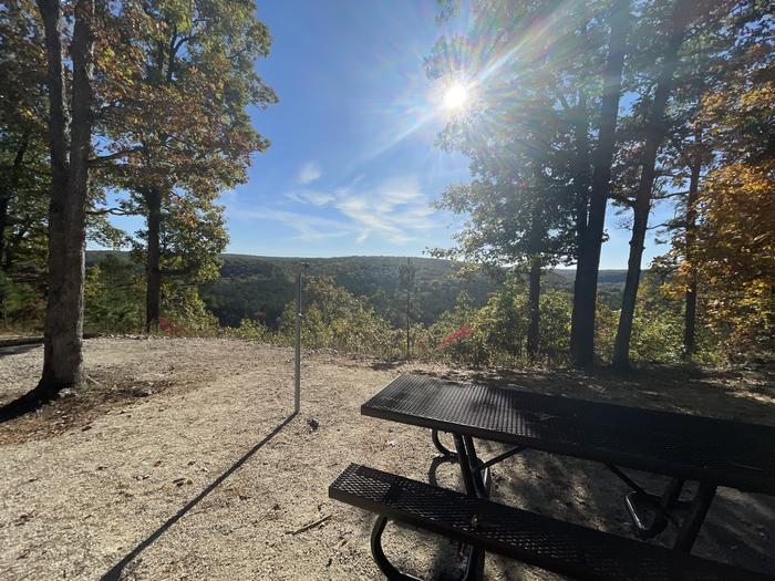 A photo of Site PO5 of Loop Pines Overlook at RED BLUFF CAMPGROUND with Picnic Table