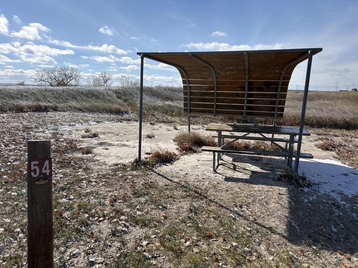 A photo of Site C054 of Loop Butte at Cedar Pass Campground  with Picnic Table, Shade