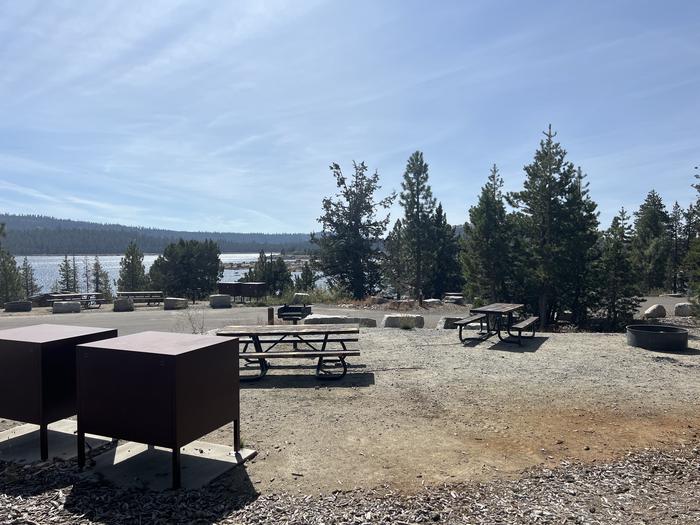 A photo of Site 14 of Loop 2 at Northshore Campground - Loon Lake (CA) with Fire Pit