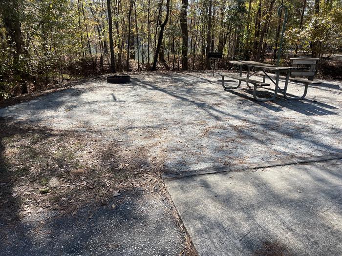 A photo of Site 59 of Loop PBLU at BLUFF CREEK with Picnic Table, Electricity Hookup, Fire Pit, Lantern Pole, Water Hookup