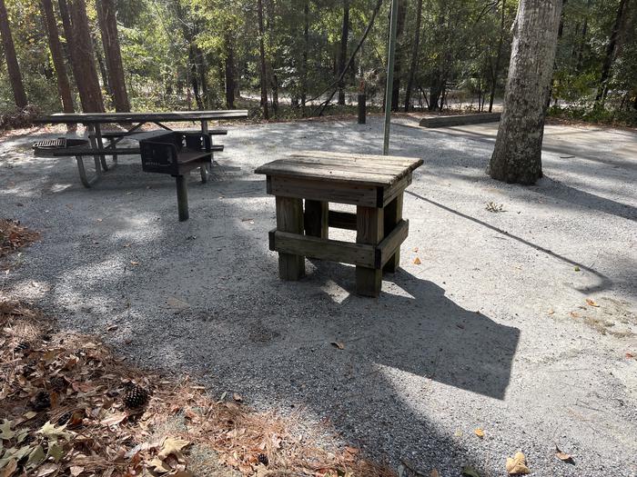 A photo of Site 60 of Loop SLOO at HARDRIDGE CREEK with Picnic Table, Electricity Hookup, Sewer Hookup, Fire Pit, Lantern Pole, Water Hookup